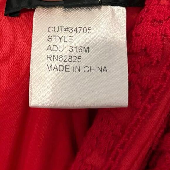 Tadashi Shoji Red Lace Embroidered Caria Cocktail Mini Dress Size 6 - Picture 7 of 8